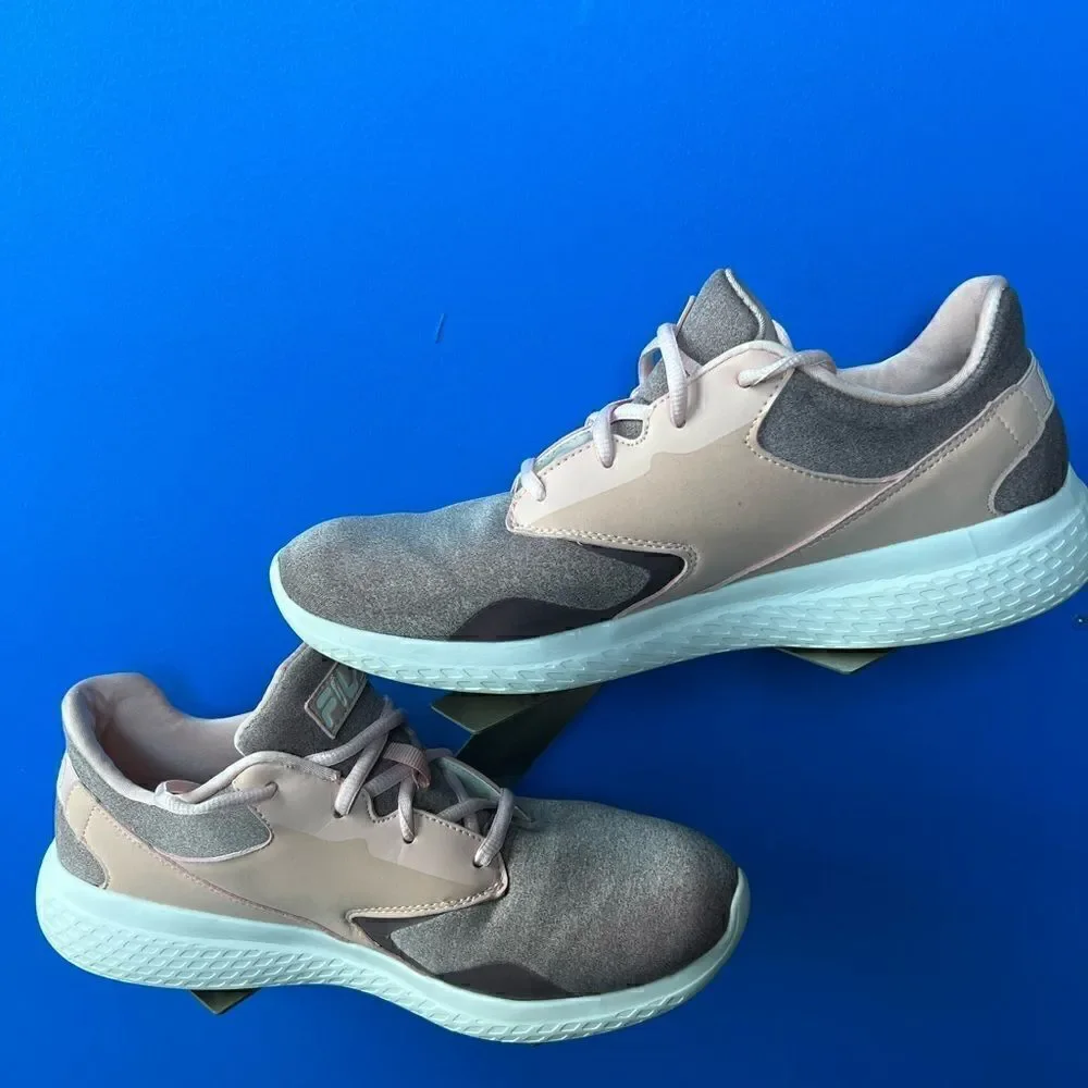Women's Fila Athletic Shoes - Size 12 - Gray with Bright Pink Trim